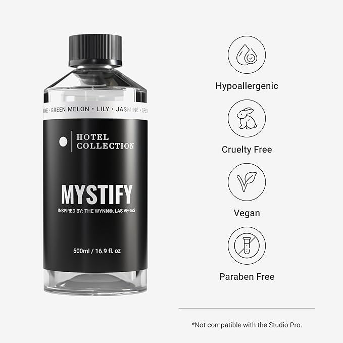 Hotel Collection Diffuser Oil - Mystify - Aromatherapy Essential Fragrance Oil - Jasmine, Green Melon, Lily - 500mL 16.9 Fl oz