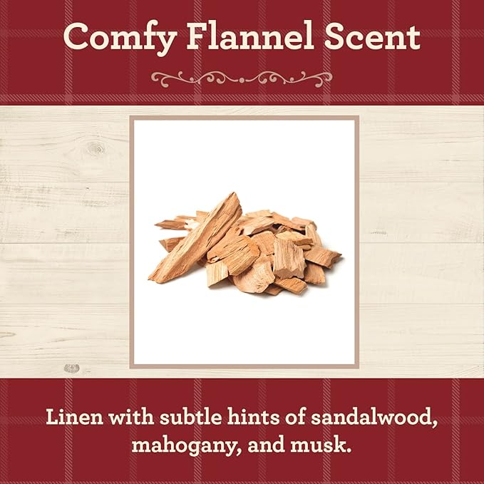 Our Own Candle Company, Comfy Flannel Scented Mason Jar Candle, 100 Hour Burn Time, 13 Ounces