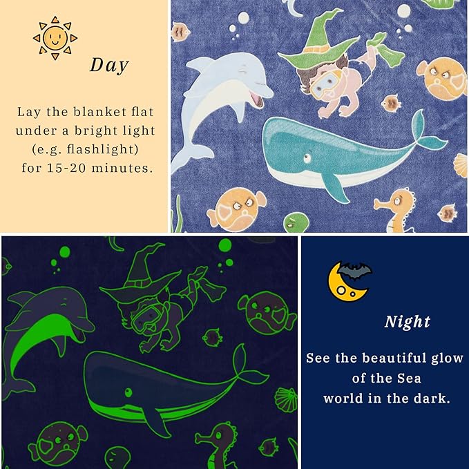 Fleece Blanket Throw Blue Toddler Boy Blankets Soft Plush Throw Blankets for Kids 50"x60"