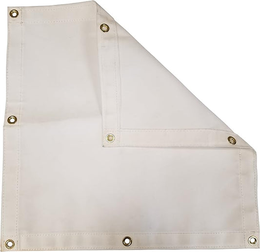 White Workhorse Polyester Canvas Tarp 15 Ft. x 15 Ft. - 14.5 Oz.