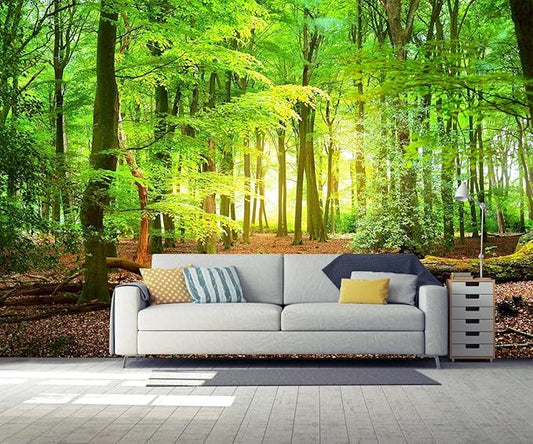 Forest Wall Murals Landscape Tree Wallpaper Mural Wall Decor for Bedroom, Living Room, Kids Room