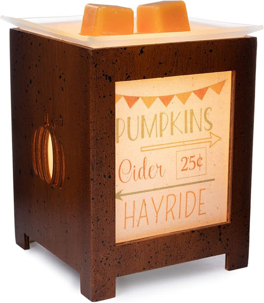 Scentsationals Autumn Collection - Scented Wax Warmer - Thankful Season Wax Cube Melter & Burner - Electric Fall Fragrance Home Air Freshener Thanksgiving Gift Pumpkin Cider