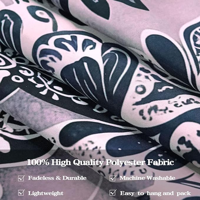 Fowocu Boho Floral Mandala Tapestry Wall Hanging Grey Bohemian Flower Medallion Tapestry Aesthetic Gray Black Hippie Indian Small Tapestries for Bedroom Living Room Dorm Decor 80 x 60 Inch