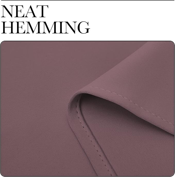 NICETOWN Bedroom Curtain Panels Blackout Draperies, 1 Pair, 29 by 40 inches, Dry Rose, Thermal Insulated Solid Grommet Blackout Curtains/Drapes for Small Window