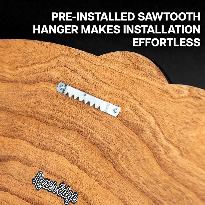 LazerEdge Virginia Commonwealth Rams VCU Wooden Wall Art – Officially Licensed College Decor – Laser-Etched Hanging Sign – Cherry Wood