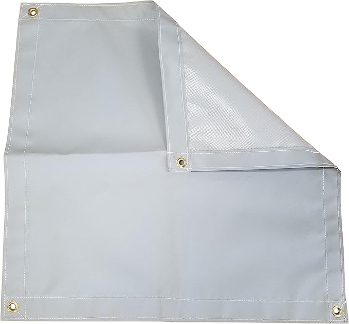 10 Ft. x 10 Ft. Gray 18 Oz. Vinyl Tarp