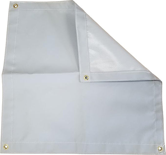 10 Ft. x 10 Ft. Gray 18 Oz. Vinyl Tarp