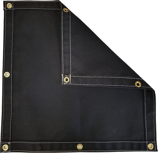 Black Workhorse Polyester Canvas Tarp 20 Ft. x 20 Ft. - 14.5 Oz.