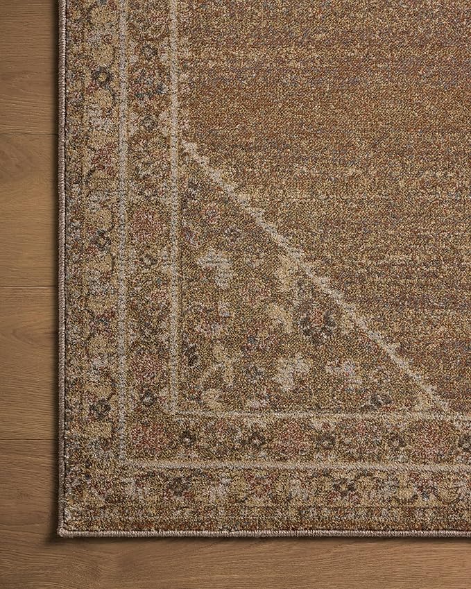 Loloi Magnolia Home by Joanna Gaines Mona Collection MOA-04 Sunset/Natural 5' x 7'-8" Area Rug