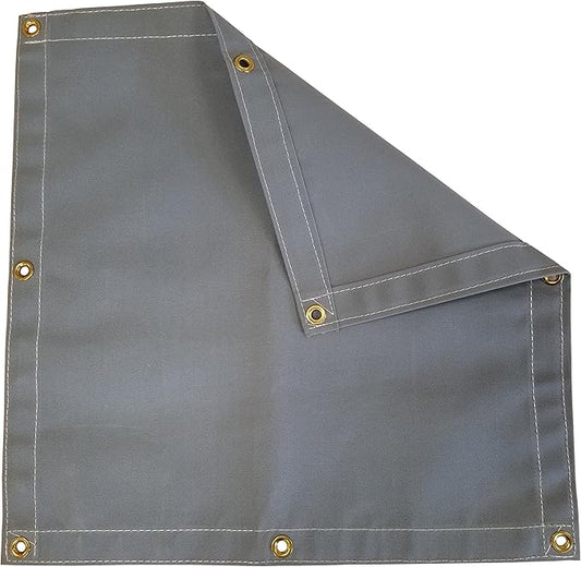 Grey Workhorse Polyester Canvas Tarp 5 Ft. x 5 Ft. - 14.5 Oz.